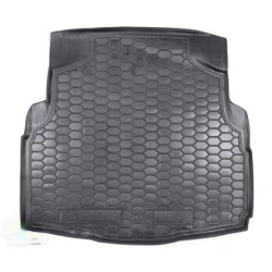 Килимок в багажник Mercedes C (W205) 2014- седан, без вуха гумовий, чорний (AVTO-Gumm)