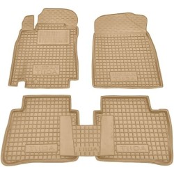 Килимки в салон Nissan Tiida 2004- гумові, бежеві (AVTO-Gumm)