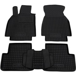 Килимки в салон Renault Megane 2 2003-2009 гумові, чорні (AVTO-Gumm)