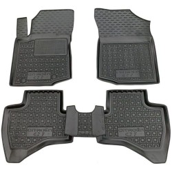 Килимки в салон Citroen C1 2014- гумові, чорні (AVTO-Gumm)