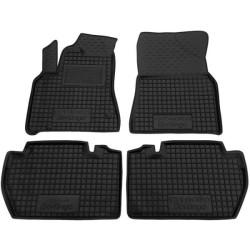 Килимки в салон Citroen Berlingo 2010-/Peugeot Partner 2010- гумові, чорні (AVTO-Gumm)