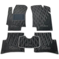 Текстильні килимки в салон Kia Rio 2005-2011 (V) сірі AVTO-Tex