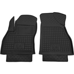 Килимки передні Fiat Qubo/Fiorino 2008-/Citroen Nemo 2007-/Peugeot Bipper 2008- гумові, чорні (AVTO-Gumm)