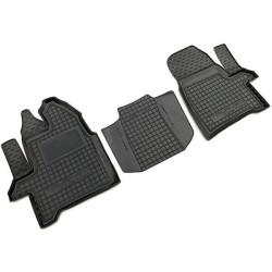 Килимки в салон Ford Custom 2012- 1+1 гумові, чорні (AVTO-Gumm)