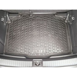 Килимок в багажник Skoda Fabia 4 2021- хетчбек гумовий, чорний (AVTO-Gumm)