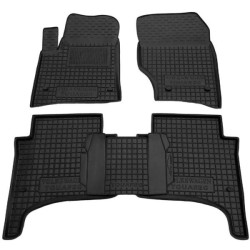 Килимки в салон Volkswagen Touareg 2002-2010 гумові, чорні (AVTO-Gumm)