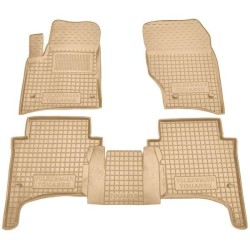 Килимки в салон Volkswagen Touareg 2002-2010 гумові, бежеві (AVTO-Gumm)