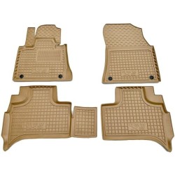 Килимки в салон BMW X5 (E53) 2000-2007 гумові, бежеві (AVTO-Gumm)