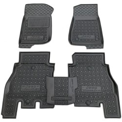 Килимки в салон Jeep Wrangler 2018- 4 двері гумові, чорні (AVTO-Gumm)