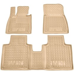 Килимки в салон Zeekr 7X 2024- Performance/Standard гумові, бежеві (AVTO-Gumm)