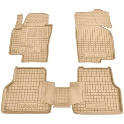 Килимки в салон Volkswagen Tiguan 2007-2015 гумові, бежеві (AVTO-Gumm) Килимки в салон Volkswagen Tiguan 2007-2015 гумові, бежеві (AVTO-Gumm)