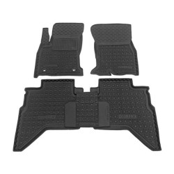 Килимки в салон Toyota Hilux 2016- гумові, чорні (AVTO-Gumm)