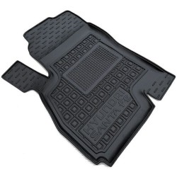 Килимок водійський Hyundai Santa Fe 2000-2006 гумовий, чорний (AVTO-Gumm)
