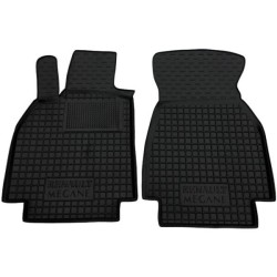 Килимки передні Renault Megane 2 2003-2009 гумові, чорні (AVTO-Gumm)