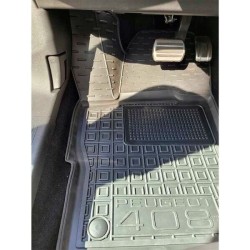Килимки в салон Peugeot 408 2022- гумові, чорні (AVTO-Gumm)
