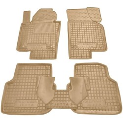 Килимки в салон Volkswagen Jetta 2011-2019 гумові, бежеві (AVTO-Gumm)