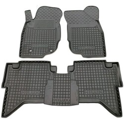 Килимки в салон Toyota Hilux 2005-2015 гумові, чорні (AVTO-Gumm)