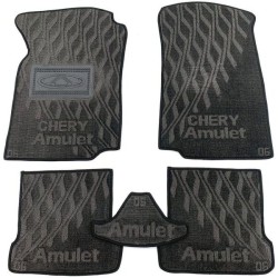 Текстильні килимки в салон Chery Amulet 2003- (V) сірі AVTO-Tex