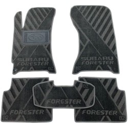 Текстильні килимки в салон Subaru Forester 2 2002-2008 (X) сірі AVTO-Tex