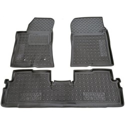 Килимки в салон Toyota Corolla Verso 2004-2009 5 місць гумові, чорні (AVTO-Gumm)
