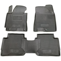 Килимки в салон Kia Cerato 2013- гумові, чорні (AVTO-Gumm)