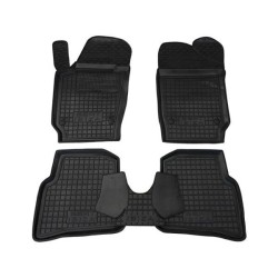 Килимки в салон Seat Ibiza (6J) 2008-2017 3/5 дверей гумові, чорні (AVTO-Gumm)
