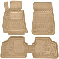 Килимки в салон BMW 3 (E90/91) 2005-2011 sDrive гумові, бежеві (AVTO-Gumm)