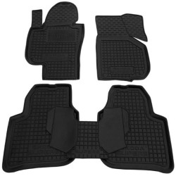 Килимки в салон Skoda SuperB 2008-2014 гумові, чорні (AVTO-Gumm)