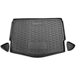 Килимок в багажник Nissan Versa Note 2013-2019 верхня полиця, нижня полиця гумовий, чорний (AVTO-Gumm)