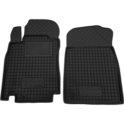 Килимки передні Nissan Tiida 2004- гумові, чорні (AVTO-Gumm)