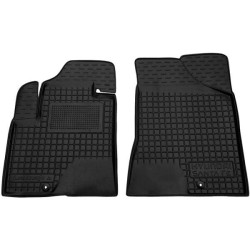 Килимки передні Hyundai Santa Fe 2006-2010 5 місць гумові, чорні (AVTO-Gumm)