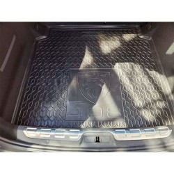 Килимок в багажник Peugeot 408 2022- гумовий, чорний (AVTO-Gumm)
