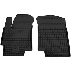 Килимки передні Kia Rio 2005-2011 гумові, чорні (AVTO-Gumm)