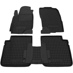 Килимки в салон Mitsubishi Outlander 2003-2007 АКПП гумові, чорні (AVTO-Gumm)