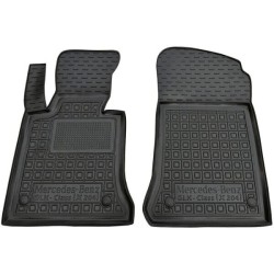 Килимки передні Mercedes GLK (X204) 2008-2015 гумові, чорні (AVTO-Gumm)