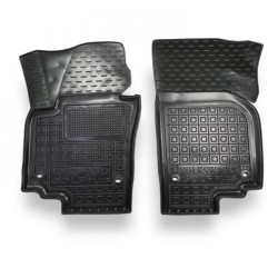 Килимки передні Volkswagen Golf Plus 2004-2014 гумові, чорні (AVTO-Gumm)