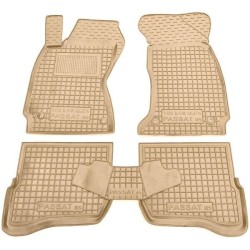 Килимки в салон Volkswagen Passat B5 1996-2005 гумові, бежеві (AVTO-Gumm)