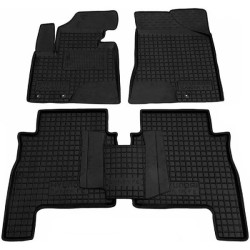 Килимки в салон Hyundai Santa Fe 2010-2012 5 місць гумові, чорні (AVTO-Gumm)