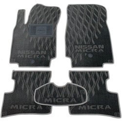 Текстильні килимки в салон Nissan Micra (K12) 2002- (V) сірі AVTO-Tex
