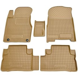Килимки в салон Honda CR-V 2006-2012 гумові, бежеві (AVTO-Gumm)