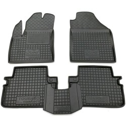 Килимки в салон Ford Connect 2002-2012 довга база гумові, чорні (AVTO-Gumm)