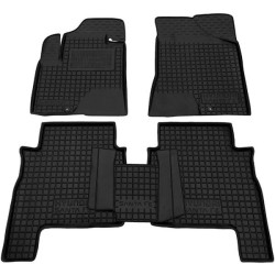 Килимки в салон Hyundai Santa Fe 2006-2010 5 місць гумові, чорні (AVTO-Gumm)