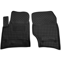 Килимки передні Volkswagen Touareg 2002-2010 гумові, чорні (AVTO-Gumm)