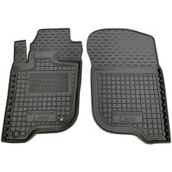 Килимки передні Mitsubishi L200 2006-2015 коротка база гумові, чорні (AVTO-Gumm)