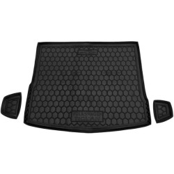 Килимок в багажник Volkswagen Tiguan 2016-2023 верхня полиця гумовий, чорний (AVTO-Gumm)