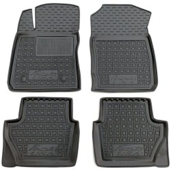 Килимки в салон Ford Fiesta 2010-2016 седан, USA гумові, чорні (AVTO-Gumm)
