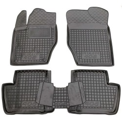 Килимки в салон Peugeot 408 2012-2021 гумові, чорні (AVTO-Gumm)