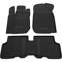 Килимки в салон Renault Logan 2013-2020 гумові, чорні (AVTO-Gumm)