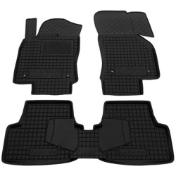 Килимки в салон Volkswagen Golf 7 2013- гумові, чорні (AVTO-Gumm)