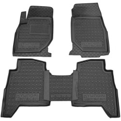 Килимки в салон Hyundai Terracan 2001-2007 гумові, чорні (AVTO-Gumm)